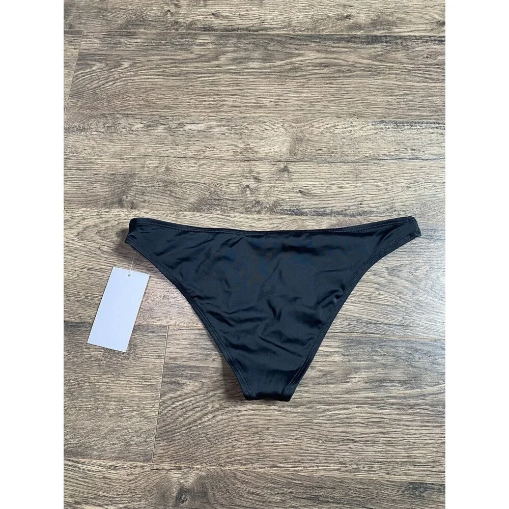 NWT Womens Swimsuits For All cheeky low rise black bikini bottoms size 10‎